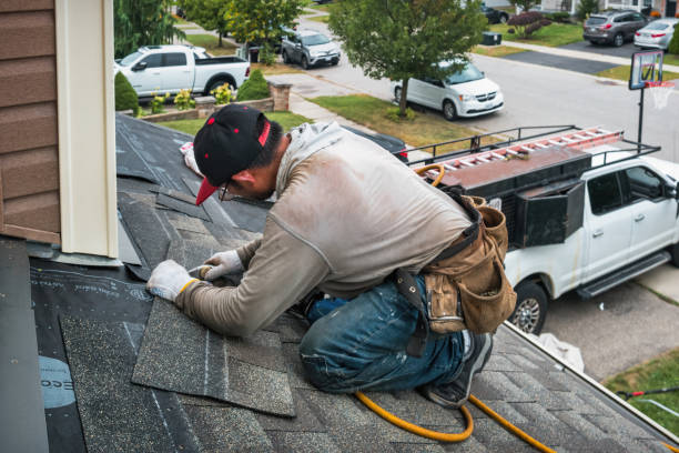 Professional Roofing technician working in Port Haywood, VA